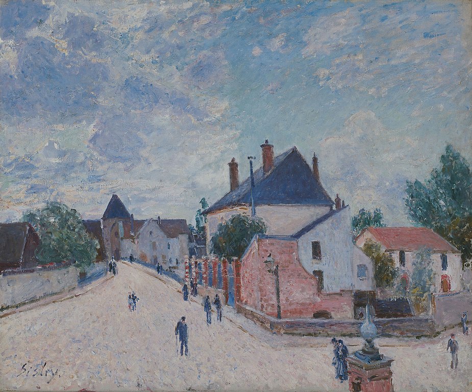 Street in Moret by Alfred Sisley