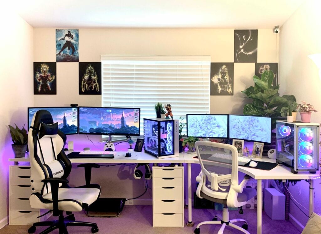 Gaming setup, Desk Setup, Gamer Room