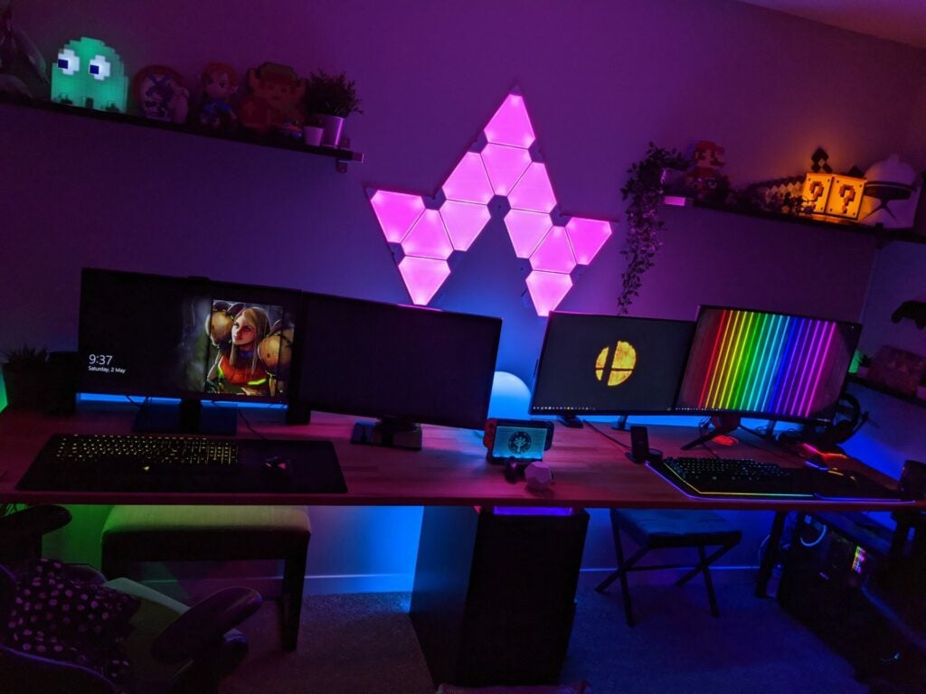 couple gaming setup