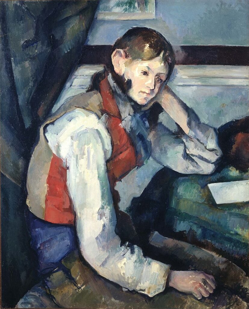 The Boy in the Red Vest by Paul Cézanne 