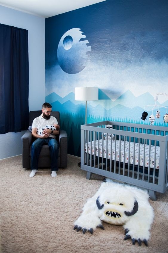 Night sky best sale themed nursery