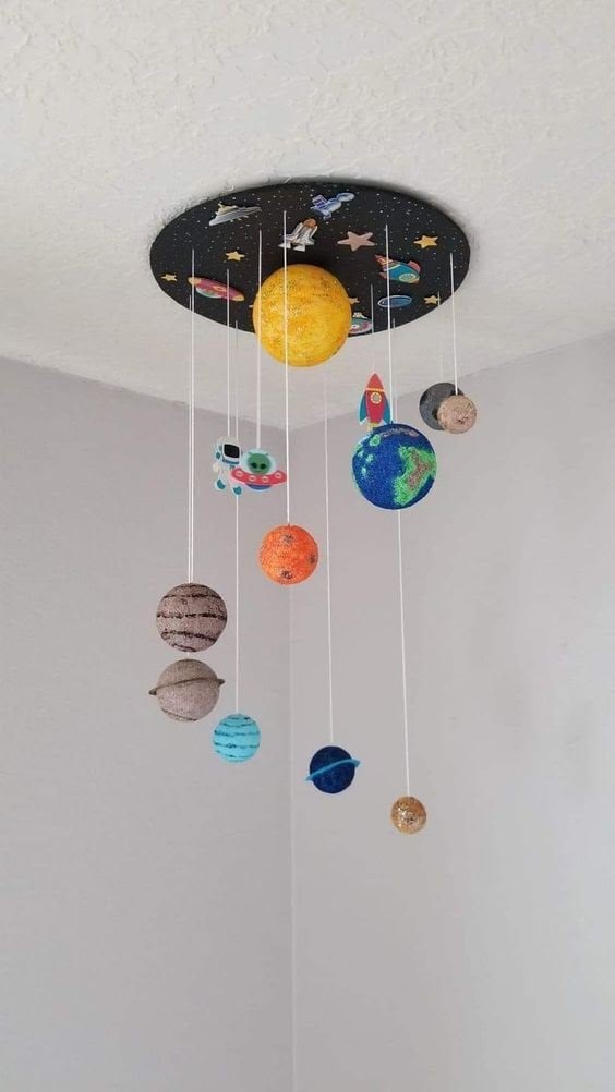 hanging solar system model