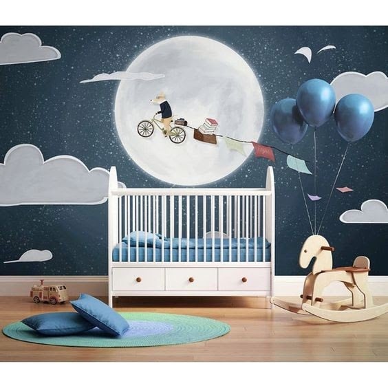 Night sky themed store nursery