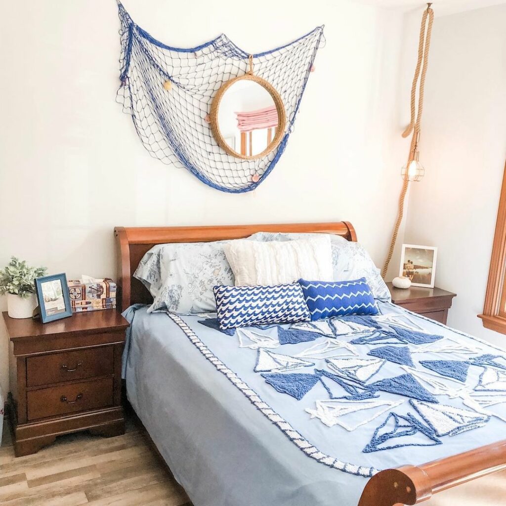 ocean-themed bedroom