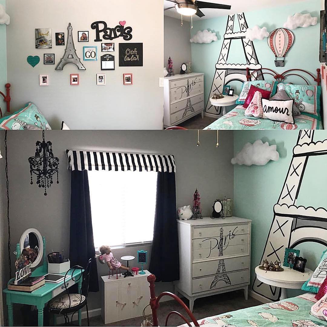 12 ParisThemed Bedroom Ideas Moms and Daughters Will Love Displate Blog