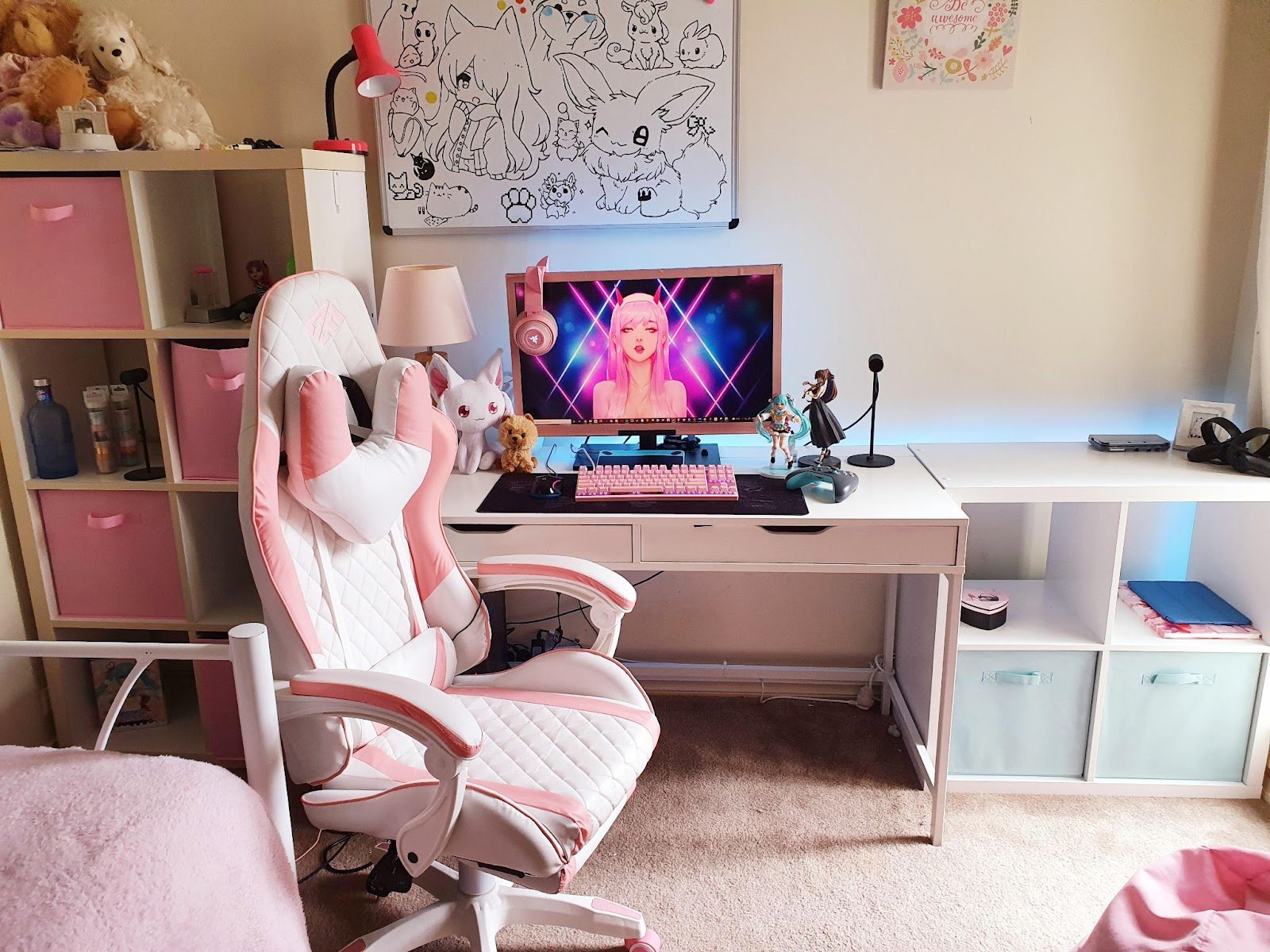 60 Cute Kawaii Gaming Setup Ideas