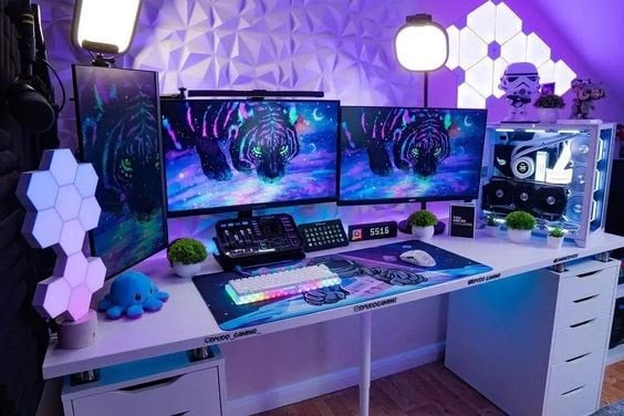 Blue Ocean Ultimate Gaming room setup  ������❤������������♦️������������⭕������������