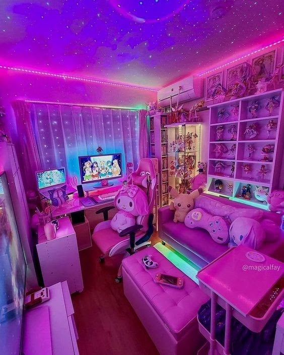 60 Cute Kawaii Gaming Setup Ideas