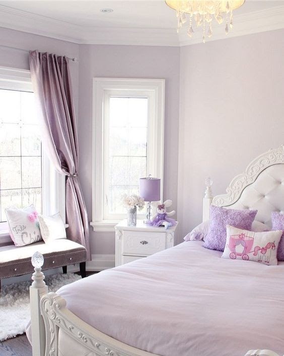 Purple Teenage Girls Room