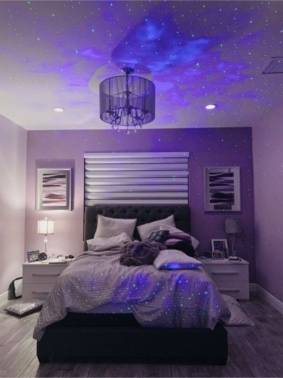 light purple bedroom