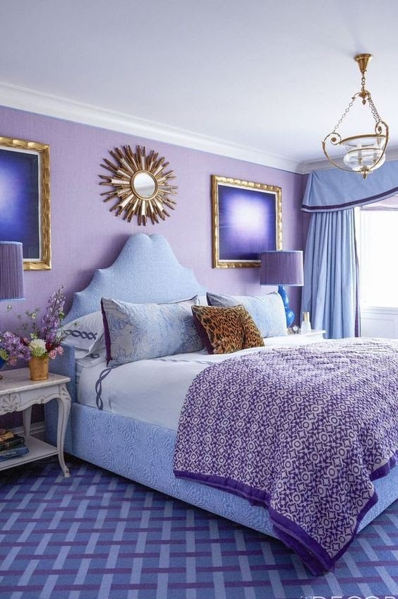 light purple bedroom decor