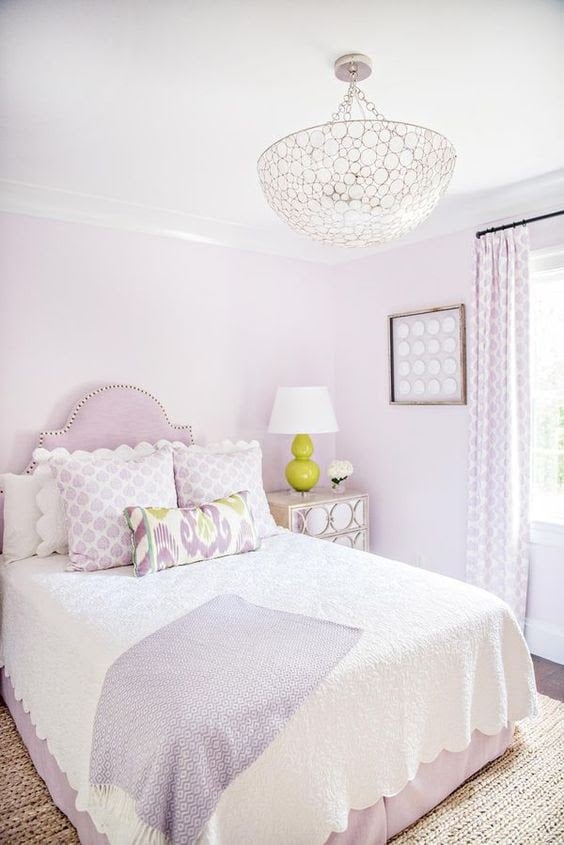 light purple bedroom decor