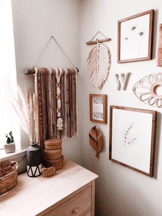 Boho chic wall online decor