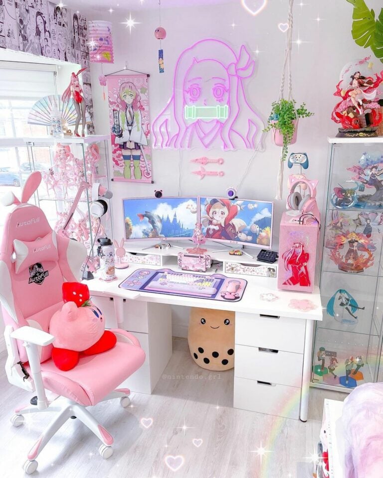 33 Pink Gaming Setup Ideas to Keep any Gamer Girl Happy | Displate Blog