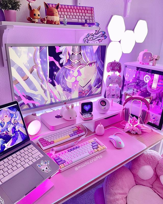 33 Pink Gaming Setup Ideas to Keep any Gamer Girl Happy | Displate Blog