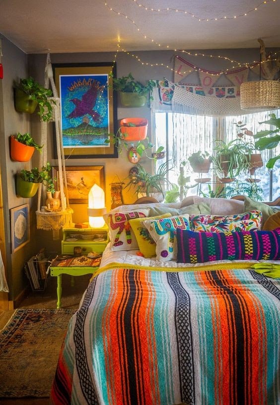 30 Hippie Boho Bedroom Ideas, A Colorful and Cheerful Style