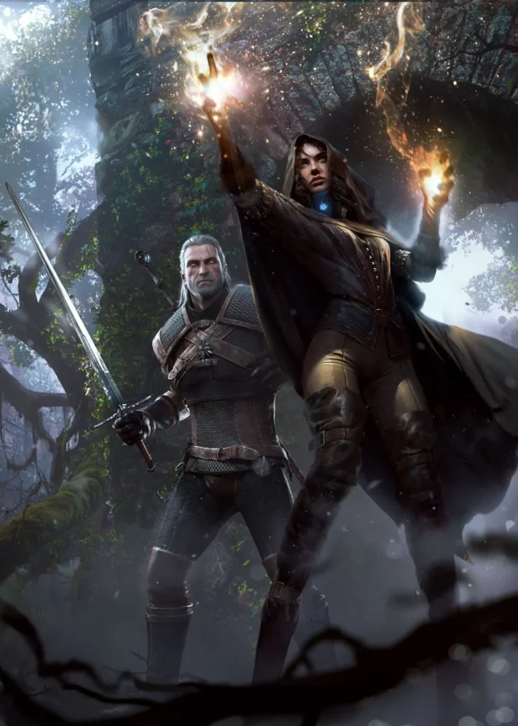 Geralt and Yennefer poster