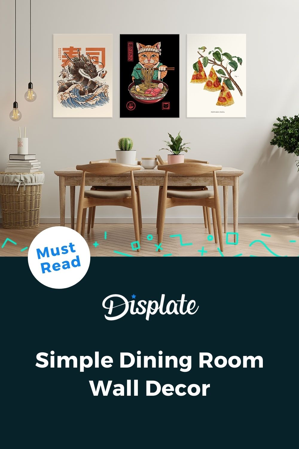 54 Simple Dining Room Wall Decor Ideas Displate Blog
