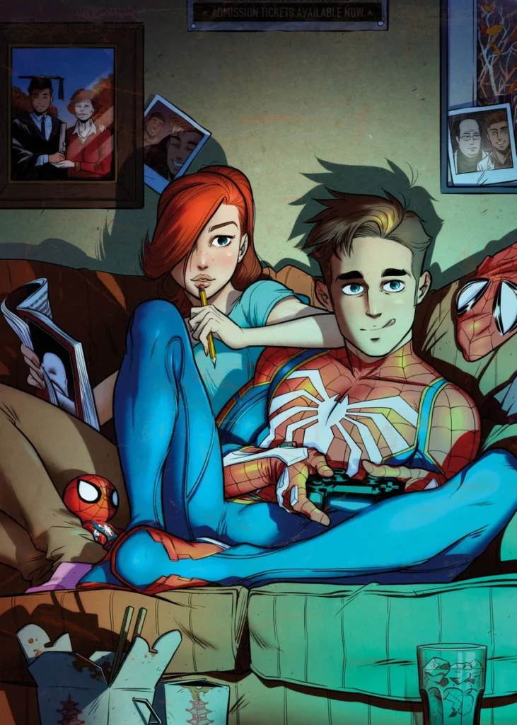 Spider-Man and Mary Jane poster