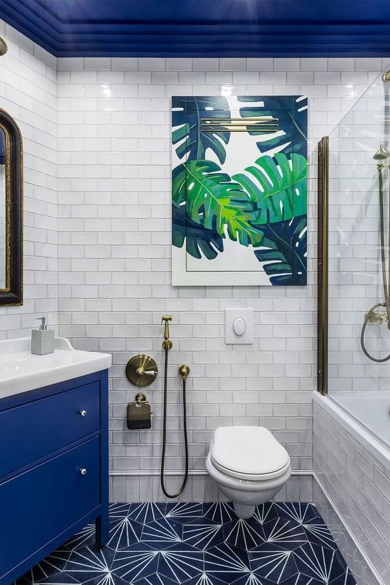 23 Simple Bathroom Wall Decor Ideas Displate Blog - Ceramic Wall Decor For Bathroom