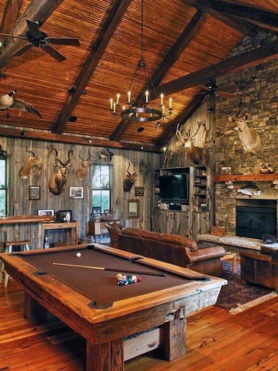 38 Best Hunting Man Cave Ideas  hunting man cave, man cave