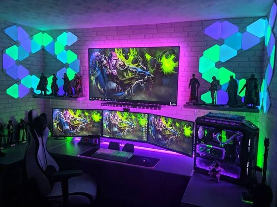 45 Awesome Aesthetic Gaming Setup Ideas