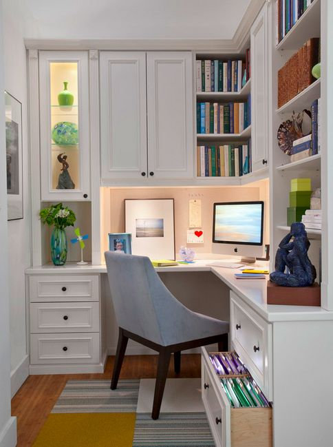 Small Home Office Ideas - How to Make a Home Office in a Tiny