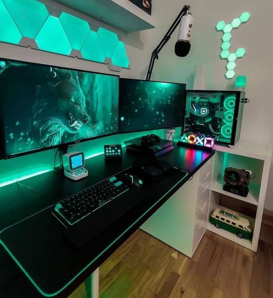 45 Awesome Aesthetic Gaming Setup Ideas, Displate Blog