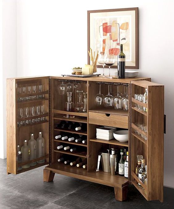 Stylish Mini-Bar Setup in a Jar