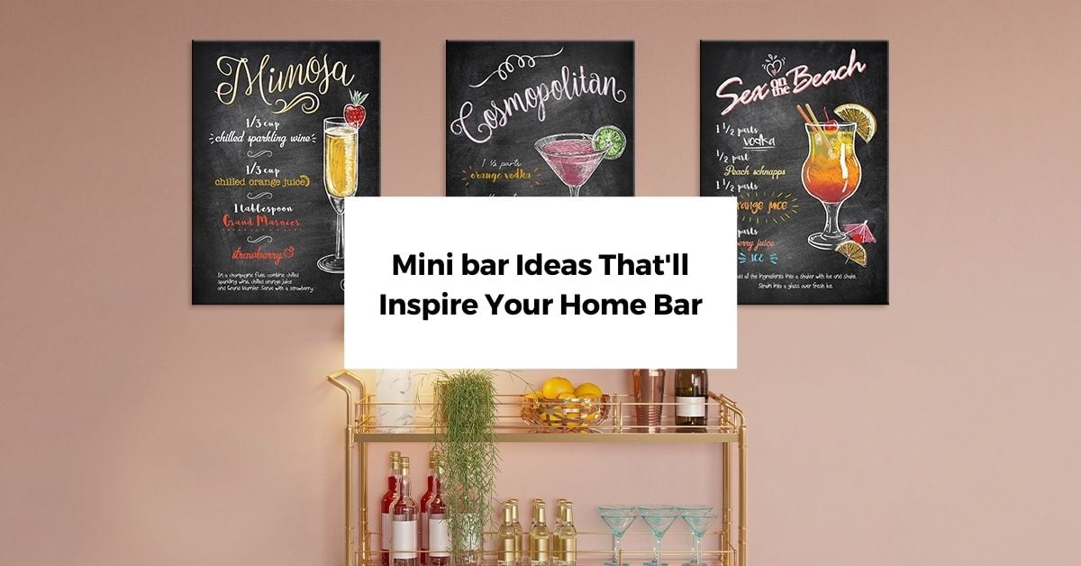 40 Mini bar Ideas That'll Inspire Your Home Bar | Displate Blog