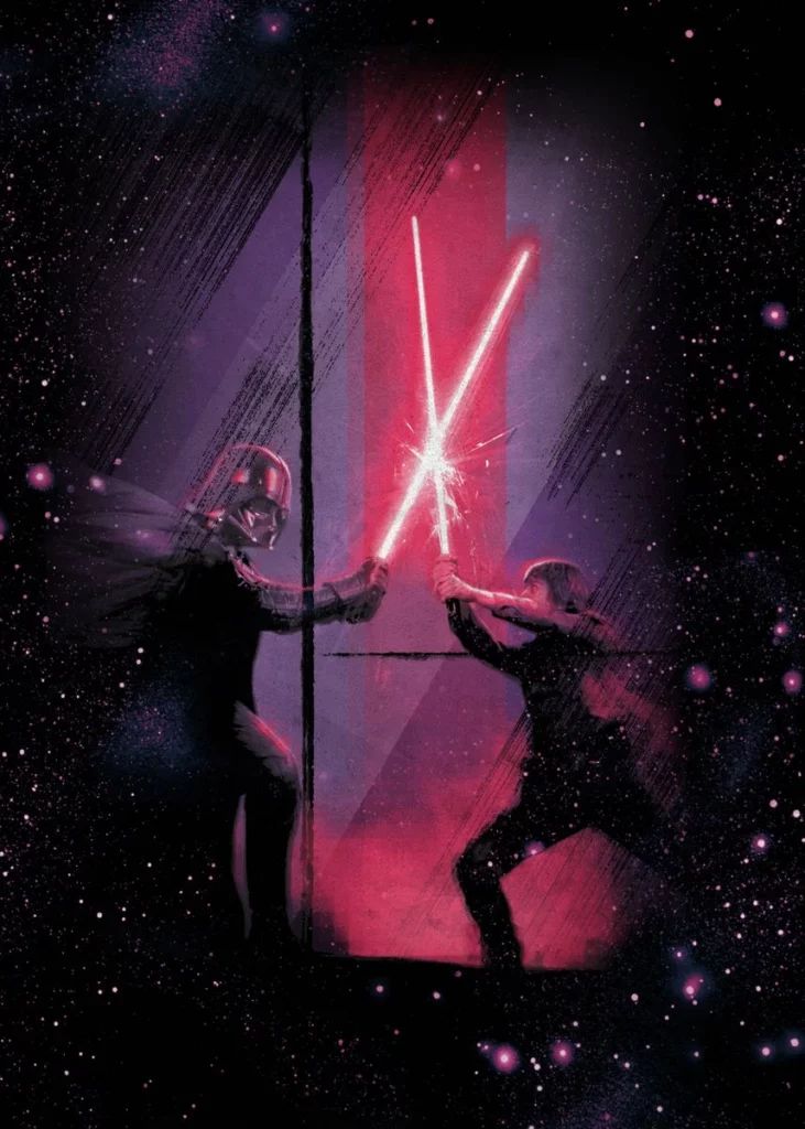 Luke Vs Vader Poster
