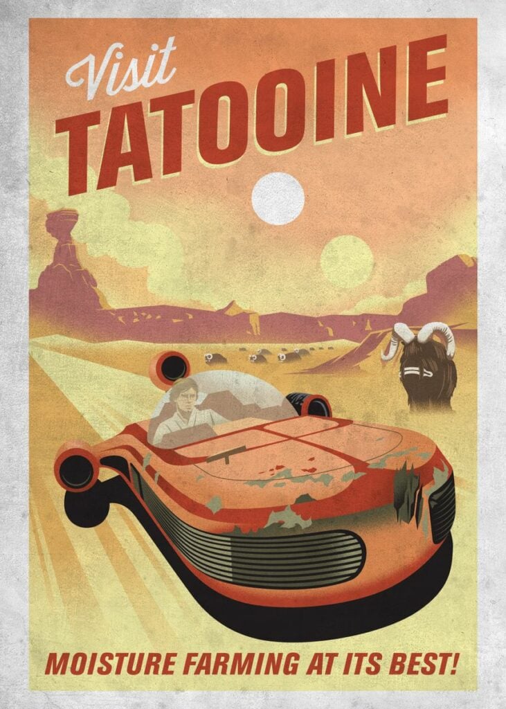 Visit Tatooine Poster
