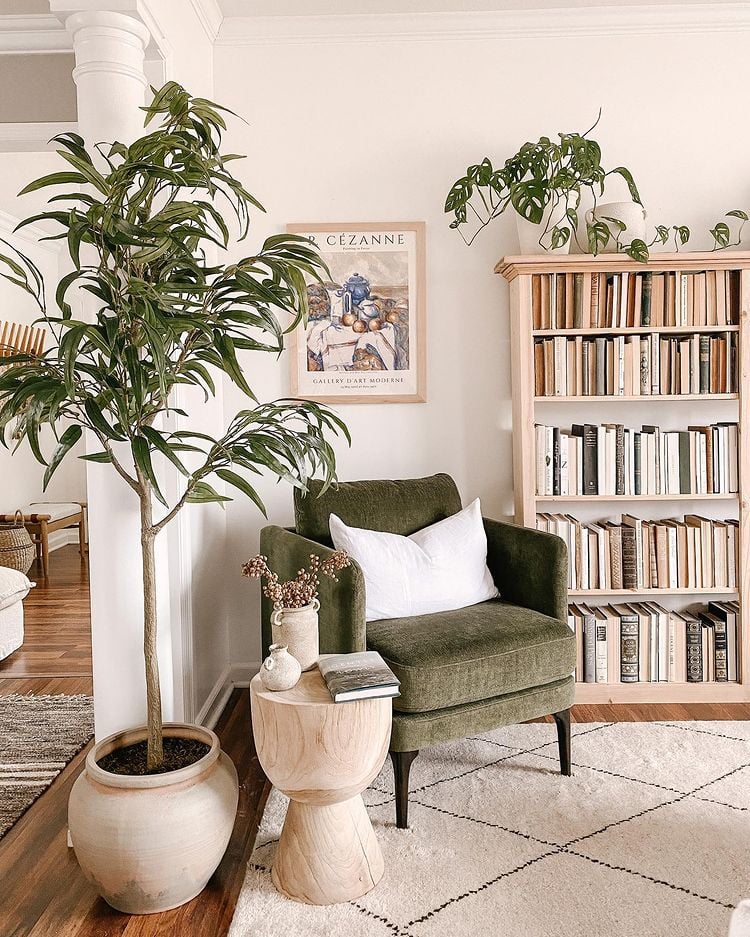 reading nook in the living room