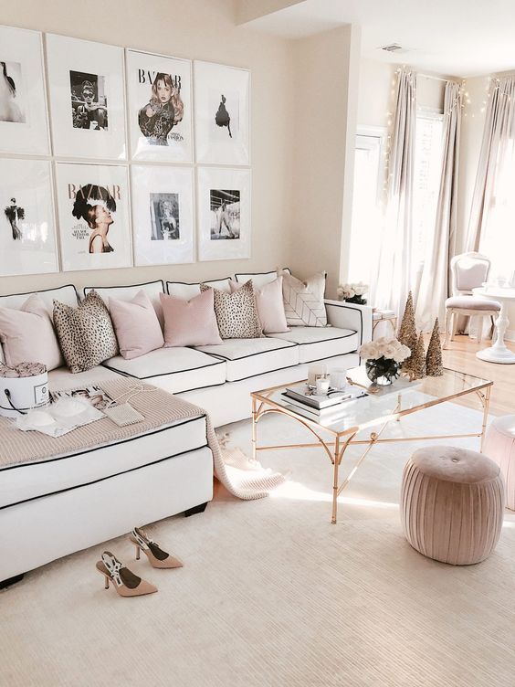 20+ Lavish Glam Living Room Design Ideas | Displate Blog