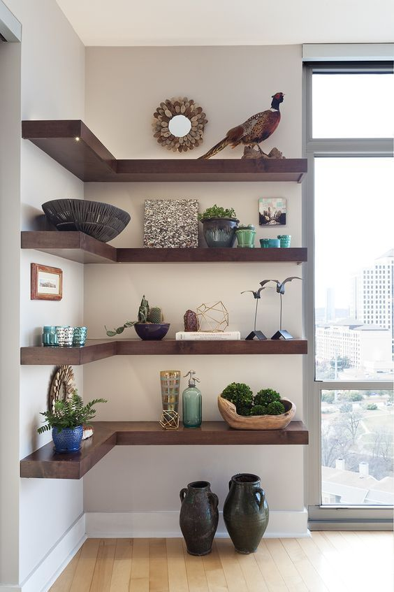 23 Stunningly Corner Shelf Ideas, A Guide for Housekeeping