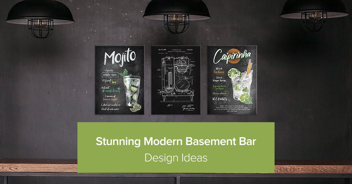 35 Stunning Modern Basement Bar Idea Designs