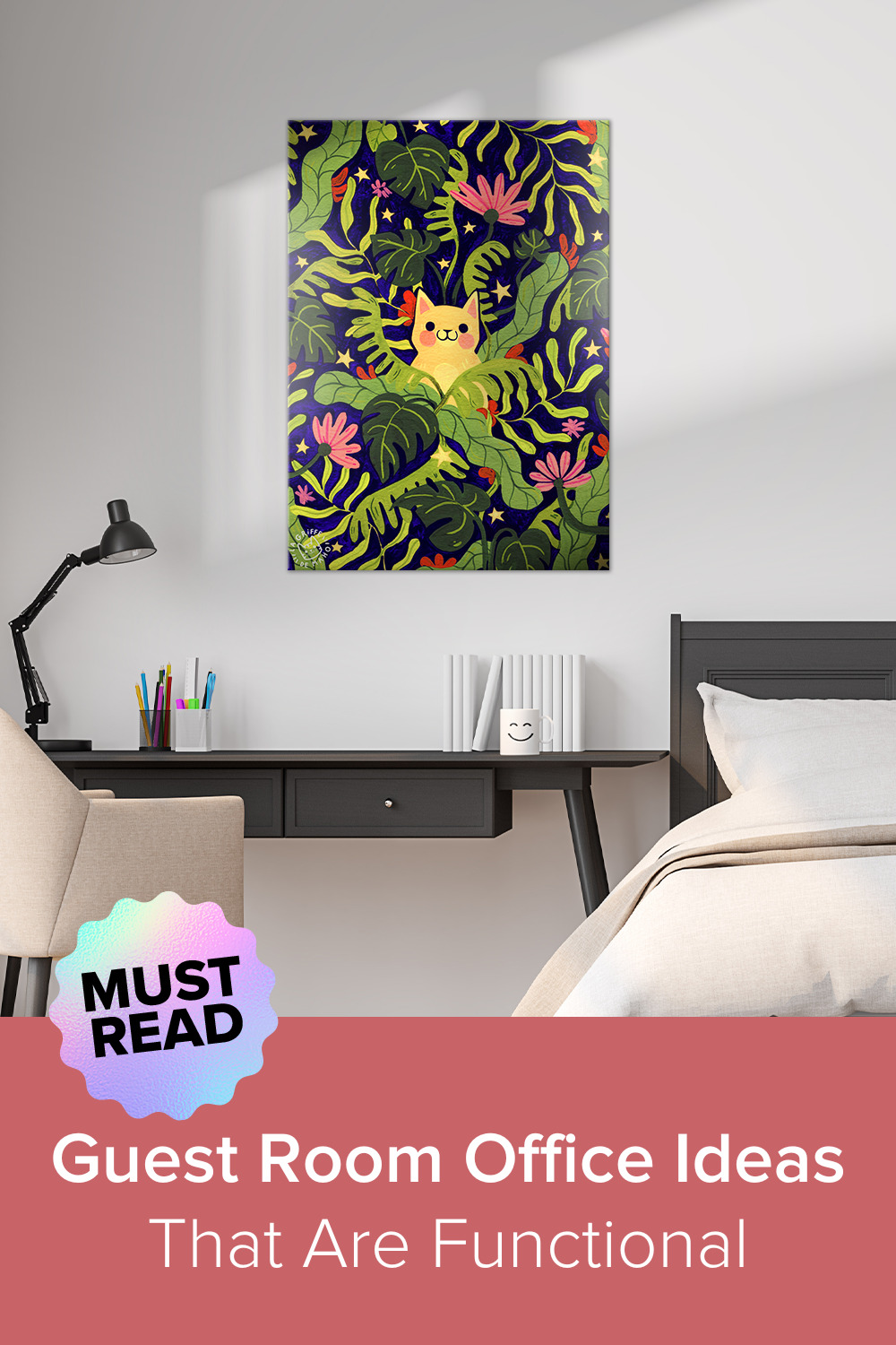 Guest Room Office Ideas For An Efficient Work Space | Displate Blog