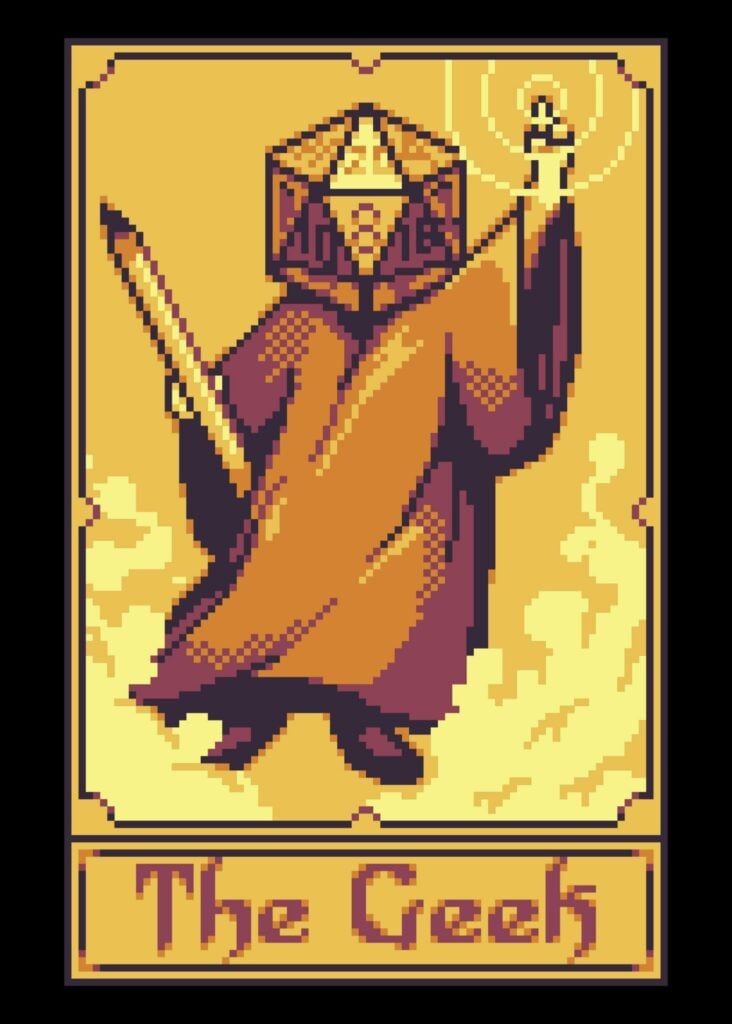 Pixel Tarot Card Geek Poster by Poster Parlor