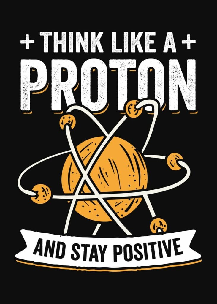 Proton Physicist Design Poster by Marcel Doll