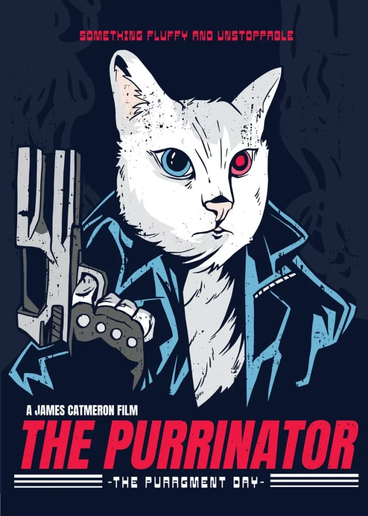 THE PURRINATOR Poster by StonerPlates