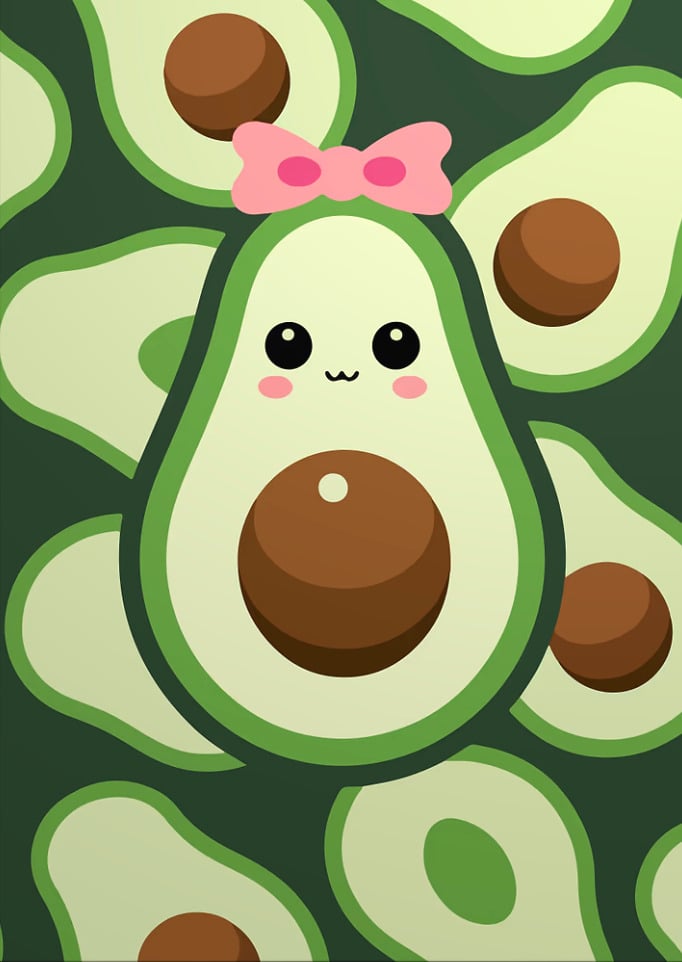 StonebridgeArt - Cute Avocado Illustration