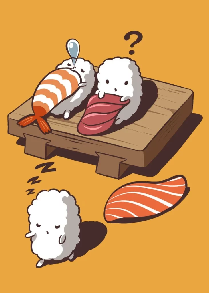 Sleep Walking Sushi Poster