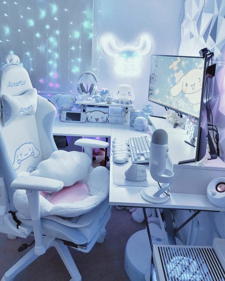 15 All White Gaming Setup Ideas To Inspire Your Next Build Displate Blog