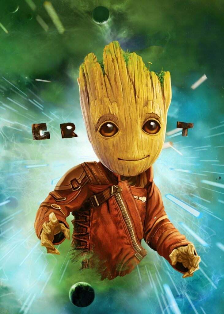 Baby Groot in Space
