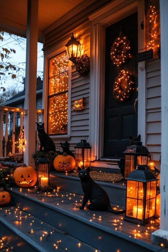 Halloween porch