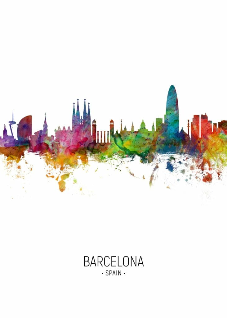 Barcelona city (ciudad) poster