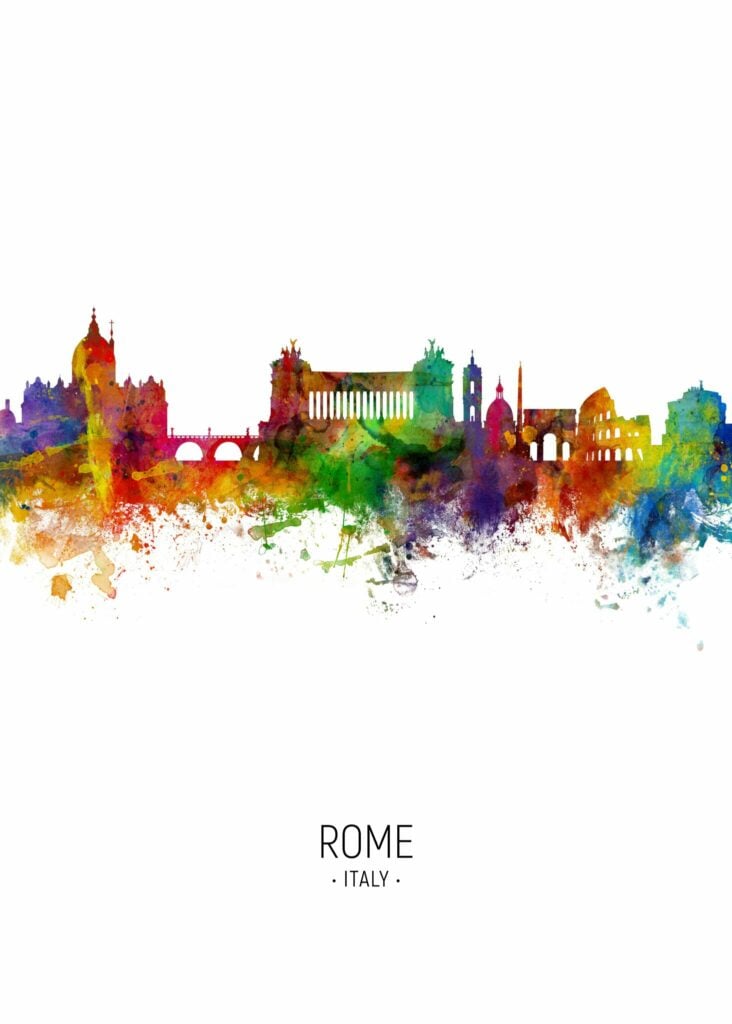 Rome city poster