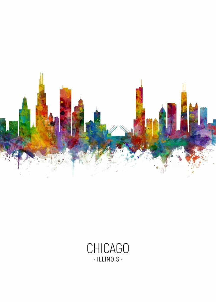 Chicago city poster