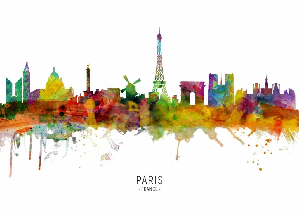 Paris city poster