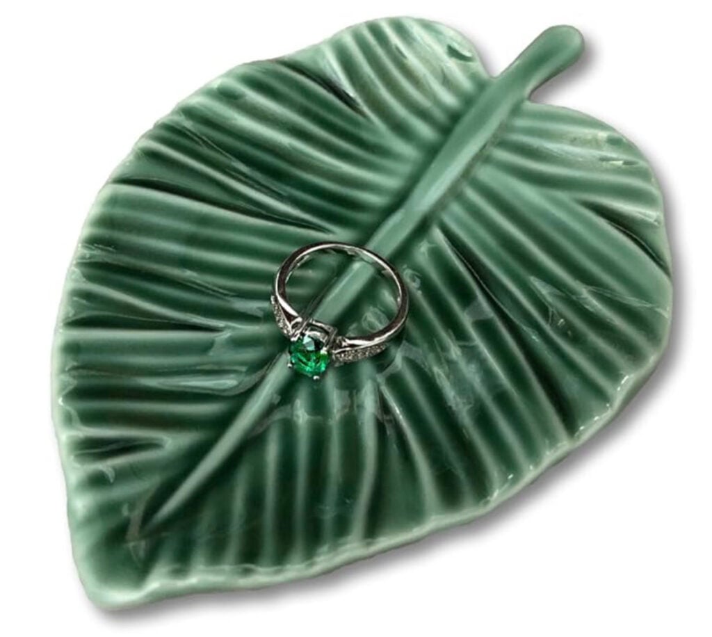 Leaf-Shaped Trinket Dish